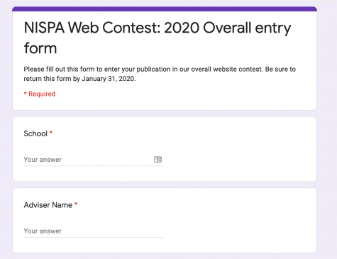 Google forms for online contests